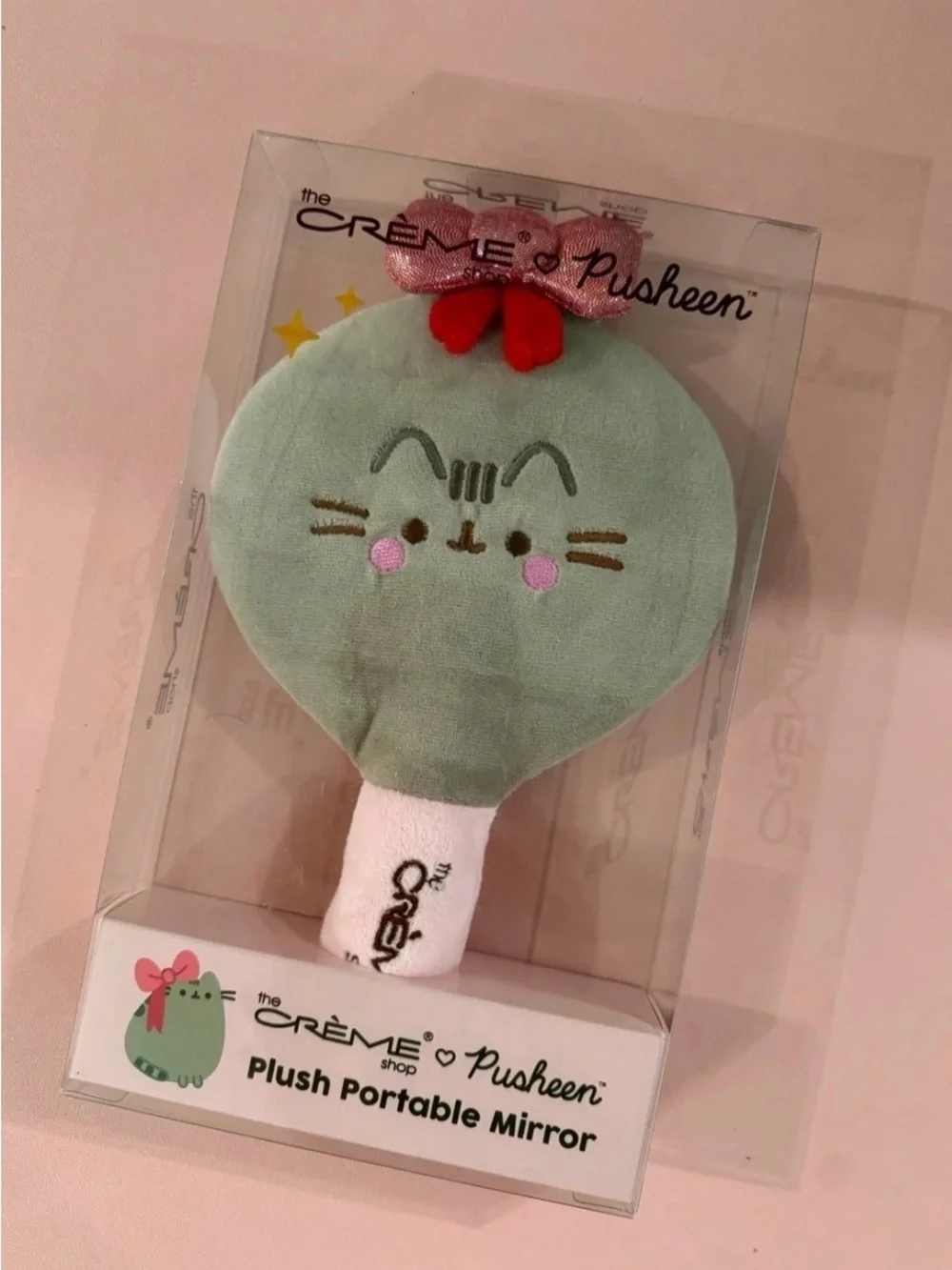The Crème Shop x Pusheen plush portable mirror